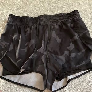 Camo athletic shorts, size medium